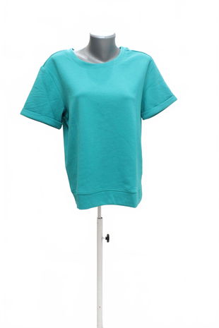 Dámske tričko Tchibo bez potlače, farba tyrkysová, veľkosť 36