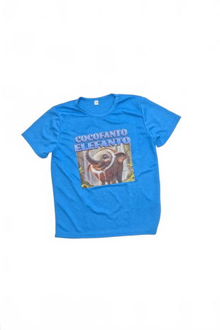 Dievčenské tričko Genesis s potlačou, farba modrá, veľkosť 152