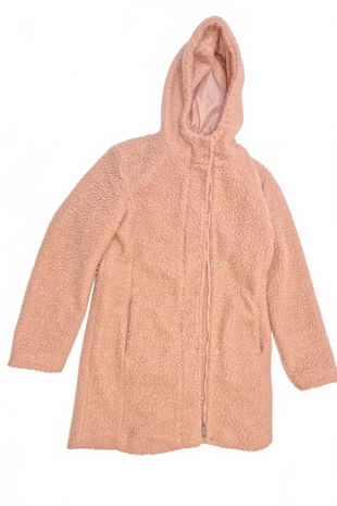 Dievčenský zimný kabát Page One, farba ružová, veľkosť 146