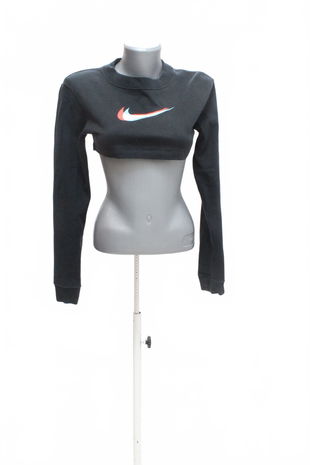 Dámska mikina Nike s potlačou, farba čierna, veľkosť S