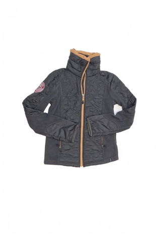 Dievčenská mikina Genesis bez potlače, farba sivá, veľkosť 152