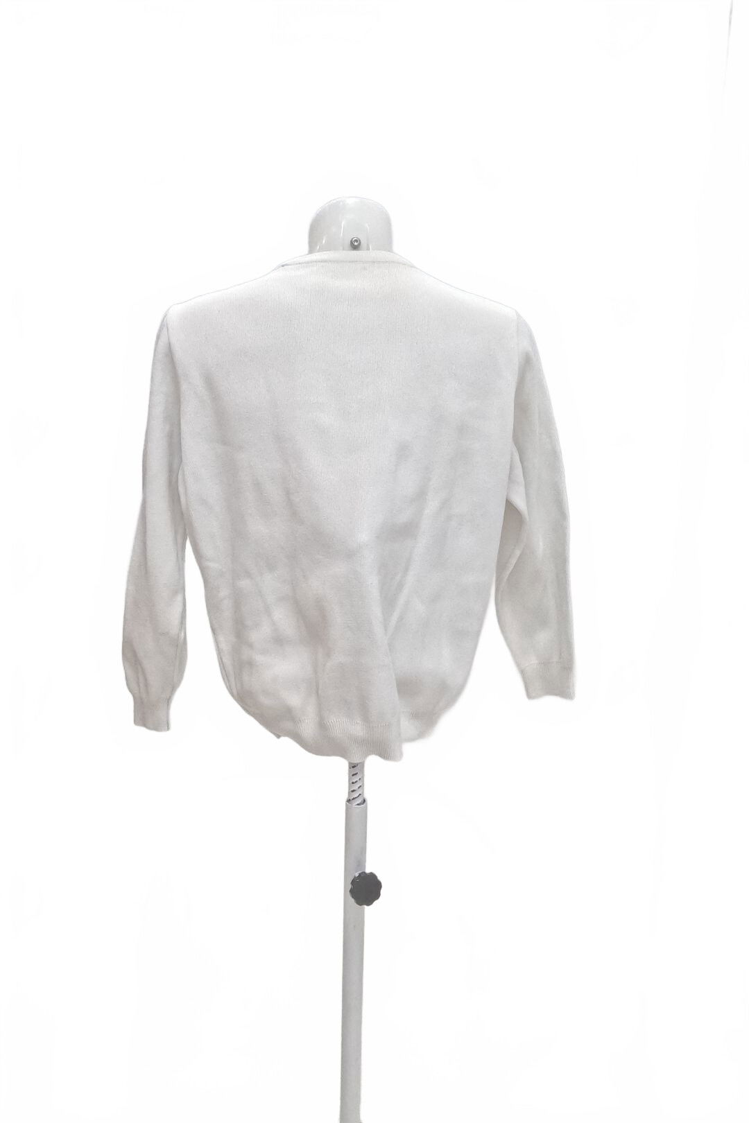 Pánská mikina Zara bez potisku, barva bílá, velikost M