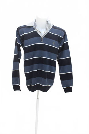 Pánská mikina Genesis bez potisku, barva pruhovaná, velikost XL