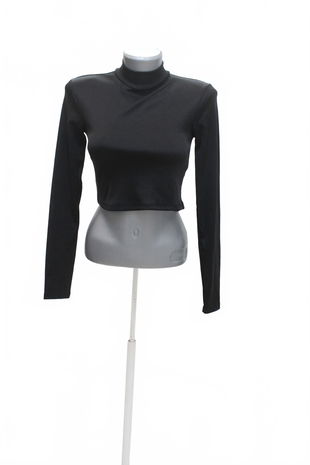 Dámske tričko Amisu bez potlače, farba čierna, veľkosť M