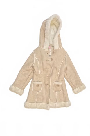 Dievčenský zimný kabát Dopo Dopo, farba béžová, veľkosť 116