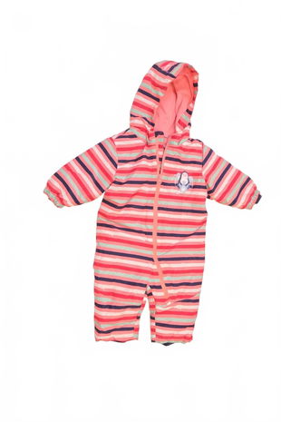 Dievčenská zimná kombinéza Lupilu, farba pruhovaná, veľkosť 74
