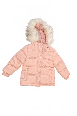 Dievčenská zimná bunda Reserved, farba ružová, veľkosť 98