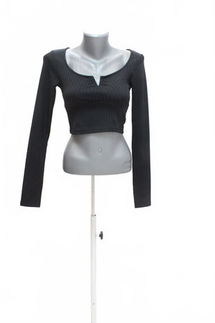 Dámske tričko Fbsister bez potlače, farba čierna, veľkosť XS