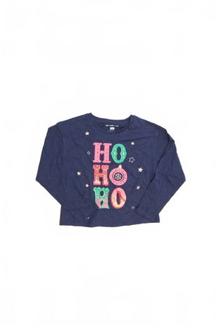 Dievčenské tričko F&F s potlačou, farba modrá, veľkosť 7-8 r