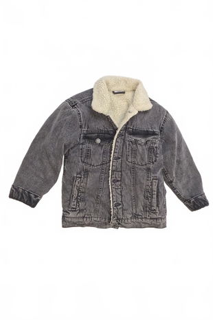 Chlapčenská zimná bunda Zara, farba denim, veľkosť 134