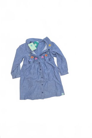 Dievčenské šaty Genesis, farba denim, veľkosť 98