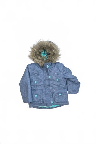 Dievčenská zimná bunda Quechua, farba modrá, veľkosť 1-3 r