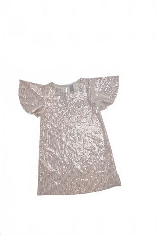 Dievčenské šaty Genesis, farba béžová, veľkosť 128