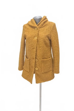 Dámsky kabát New Collection, farba žltá, veľkosť M