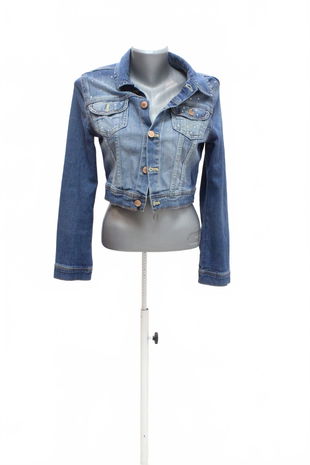 Dámska bunda H&M, farba denim, veľkosť 36