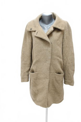 Dámsky kabát United Colors Of Benetton, farba béžová, veľkosť XL