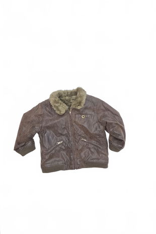 Chlapčenská zimná bunda Genesis, farba hnedá, veľkosť 1-3 r