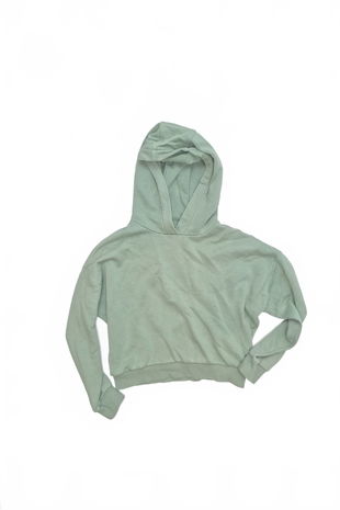 Dievčenská mikina F&F bez potlače, farba tyrkysová, veľkosť 8-9 r