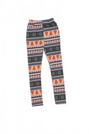 Dievčenské nohavice Genesis, farba vzorovaná, veľkosť 10-11 r