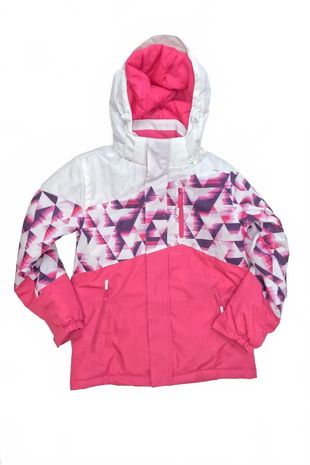 Dievčenská zimná bunda Lewro, farba vzorovaná, veľkosť 152