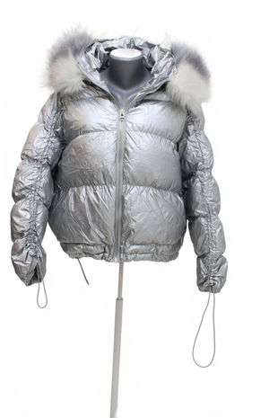 Dámska zimná bunda Genesis, farba strieborná, veľkosť M
