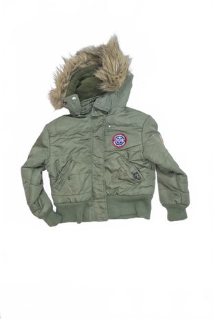 Dievčenská zimná bunda Genesis, farba khaki, veľkosť 140