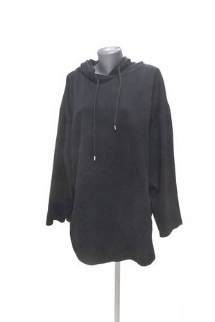 Dámská mikina Genesis bez potisku, barva černá, velikost 5XL