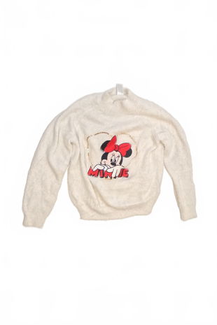 Dievčenský sveter C&A, farba biela, veľkosť 140