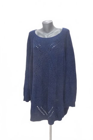 Dámský svetr Janina, barva modrá, velikost 3XL