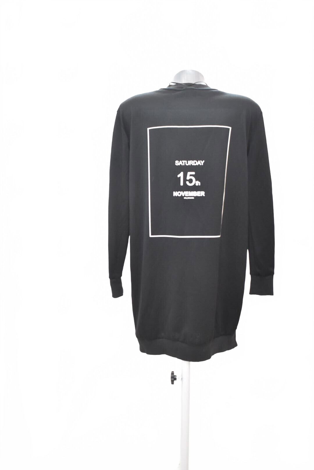 Dámska mikina Zara s potlačou, farba čierna, veľkosť S