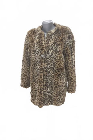 Dámsky zimný kabát Mango, farba zvieracie vzory, veľkosť M