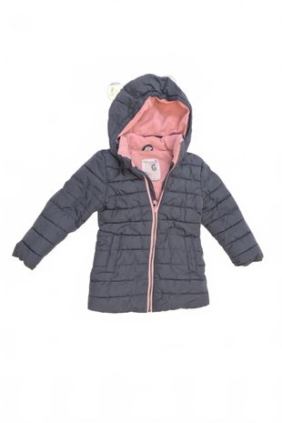 Dievčenská zimná bunda Dopo Dopo, farba sivá, veľkosť 98