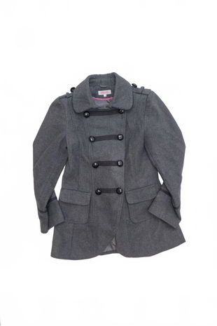 Dievčenský zimný kabát Genesis, farba sivá, veľkosť 11-12 r