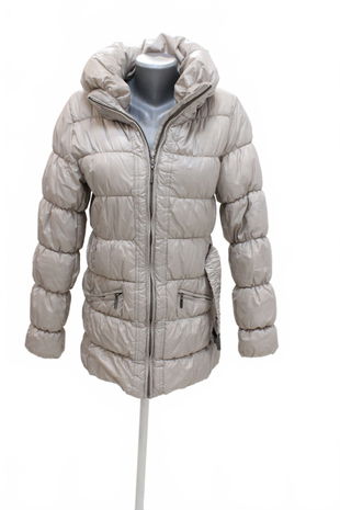 Dámska zimná bunda Amisu, farba béžová, veľkosť 38