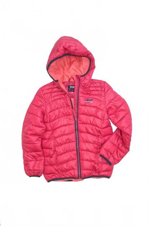 Dievčenská zimná bunda Loap, farba ružová, veľkosť 134