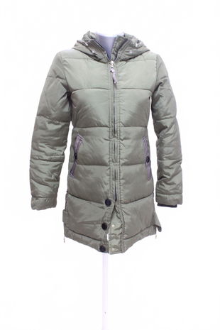 Dievčenská zimná bunda Genesis, farba zelená, veľkosť 164