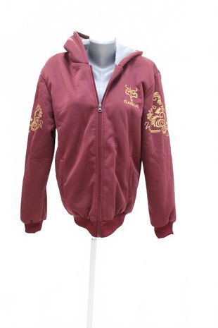 Dámská mikina Genesis s potiskem, barva bordó, velikost XL