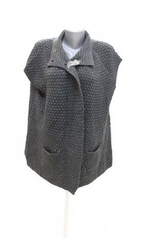Dámská vesta Yessica, barva šedá, velikost 48