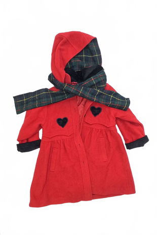 Dievčenský zimný kabát Genesis, farba viacfarebná, veľkosť 122