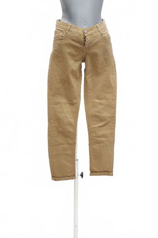 Dámske nohavice Zara, farba hnedá, veľkosť 34