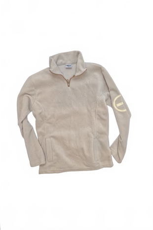 Dievčenská mikina Genesis bez potlače, farba béžová, veľkosť 152