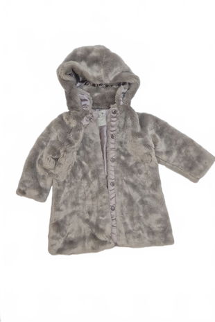 Dievčenský zimný kabát Genesis, farba sivá, veľkosť 3-4 r