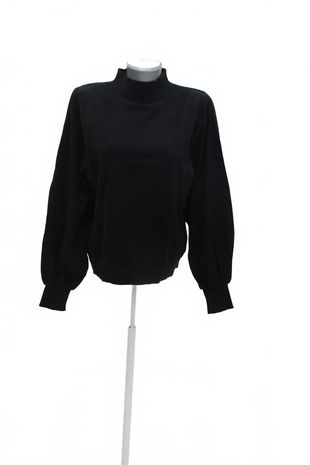 Dámske tričko Stradivarius bez potlače, farba čierna, veľkosť M