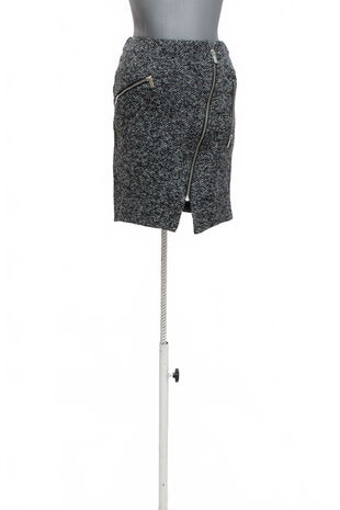 Dámska sukňa Gate, farba sivá, veľkosť XS