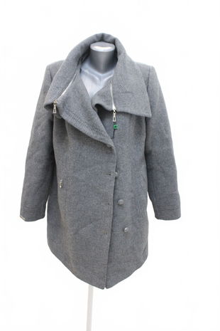 Dámsky zimný kabát Adrianno Damianii, farba sivá, veľkosť 48