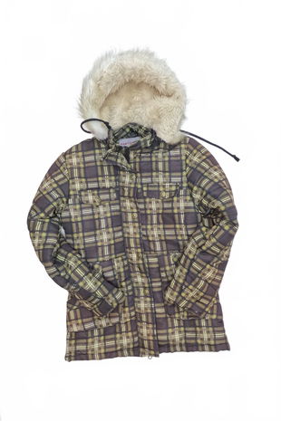 Dievčenská zimná bunda Genesis, farba vzorovaná, veľkosť 140