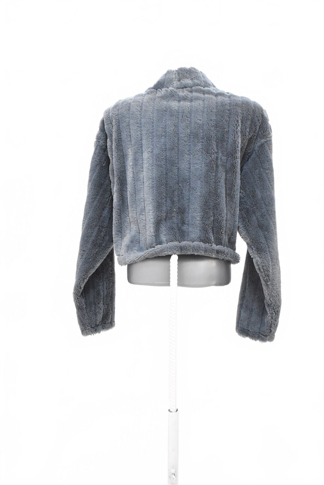 Dámske tričko Bershka bez potlače, farba sivá, veľkosť S