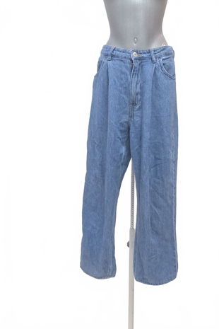 Dámske nohavice H&M, farba denim, veľkosť 38
