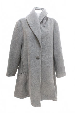 Dámský kabát Ulla Popken, barva šedá, velikost XL