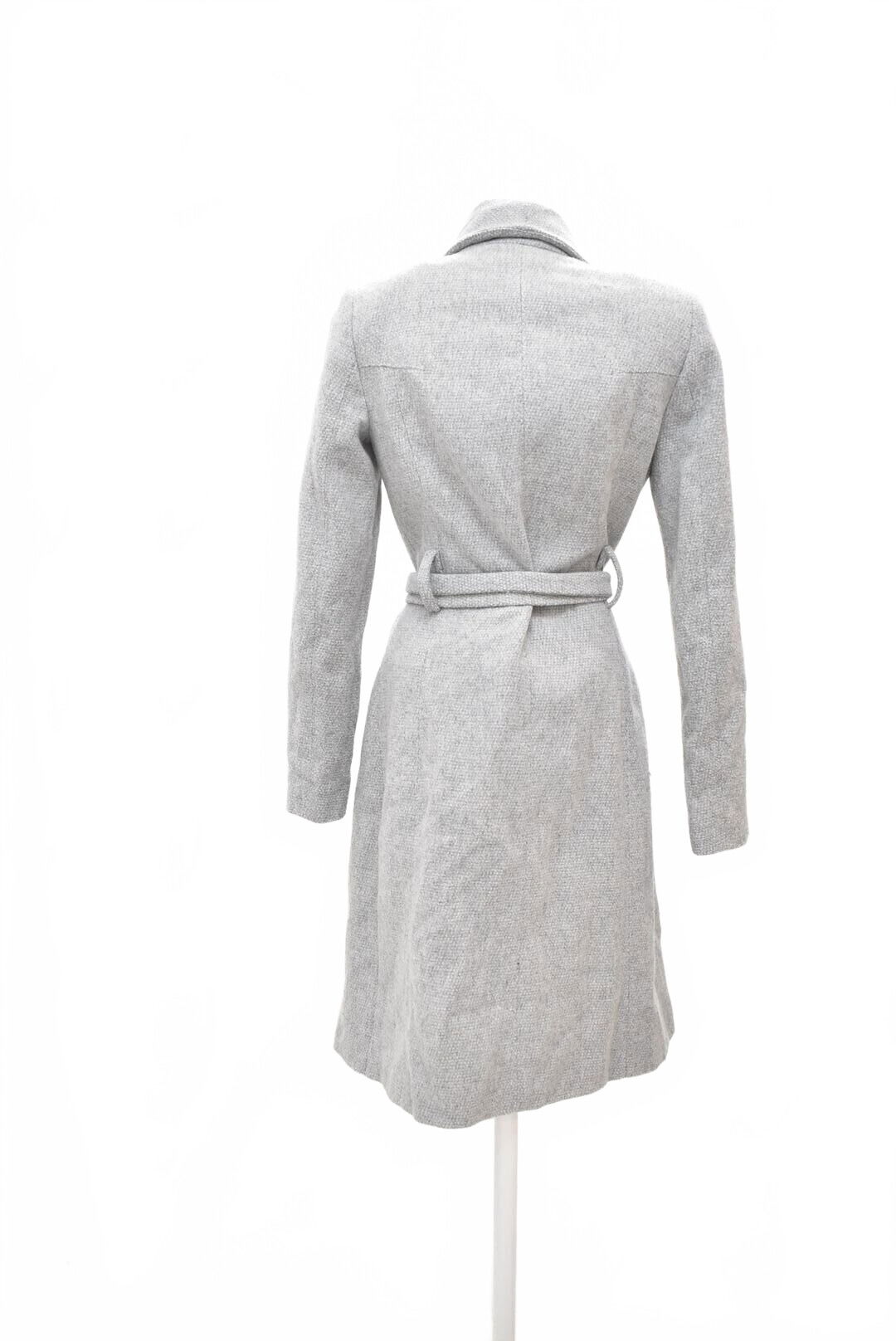 Dámsky kabát Mango, farba sivá, veľkosť S